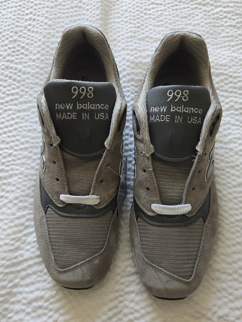 New Balance 998 Men 11 Made In USA Gray Suede   And Mesh Sneakers 042026 - Picture 2 of 10